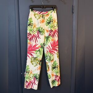 Talbots pure silk tropical pants